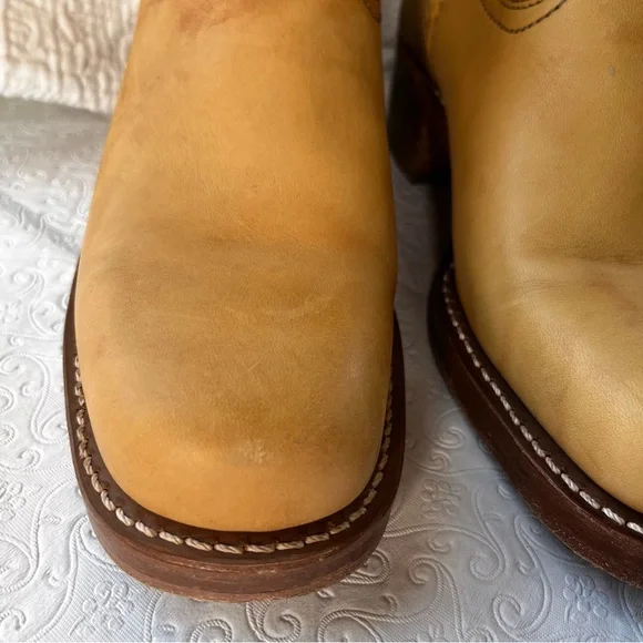 Frye Campus Boots 14L Women 8.5 B Banana Iconic Closet Staple Quiet Luxury Boho - Picture 13 of 16